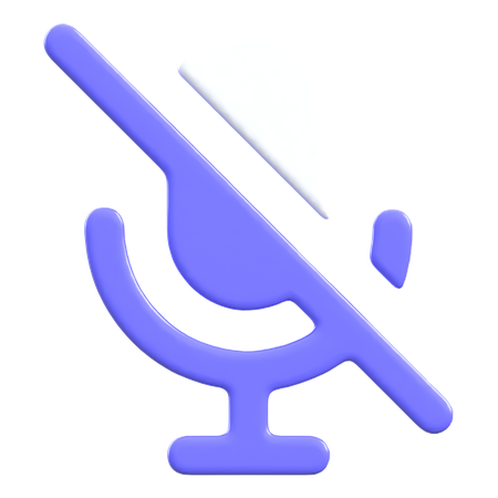 ミュート  3D Icon