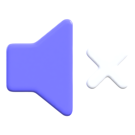 ミュート  3D Icon