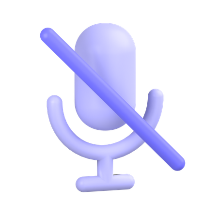 Mute  3D Icon