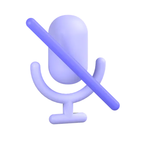 Mute  3D Icon