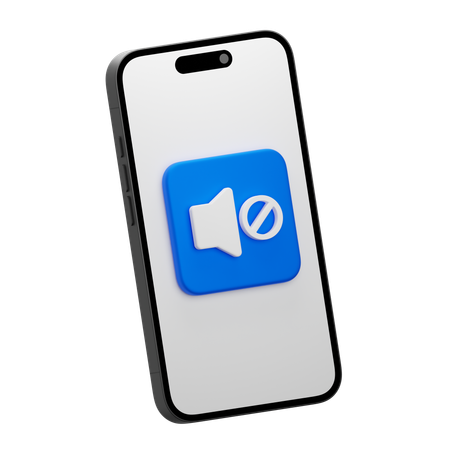 Mute  3D Icon
