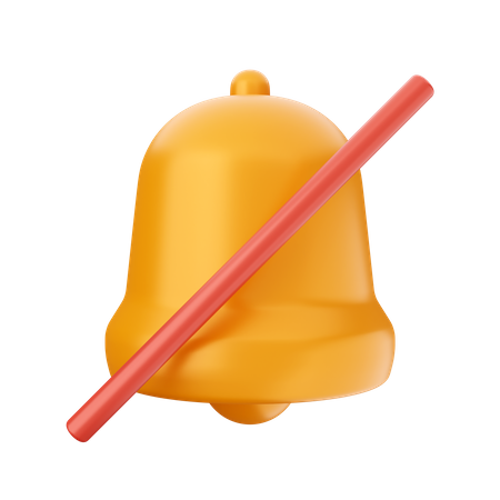 Mute Notification  3D Icon