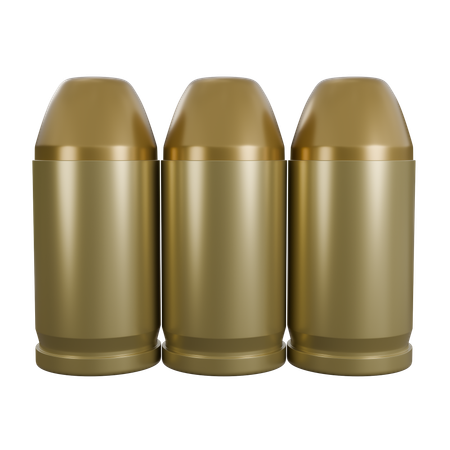 Mutiple Small Bullet  3D Icon