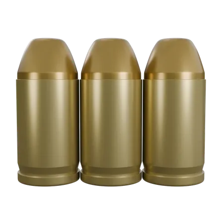 Mutiple Small Bullet  3D Icon