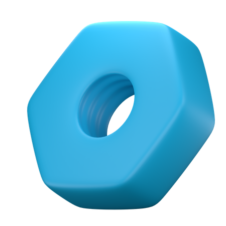 Schraubenmutter  3D Icon