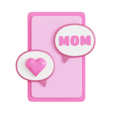 Muttertags-Chat  3D Icon