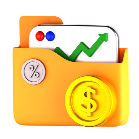 Mutual Fund Folder  3D Icon