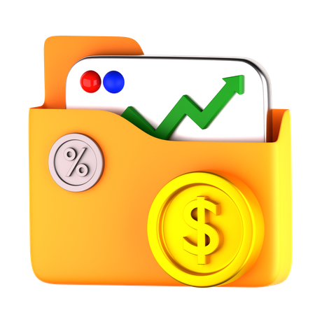 Mutual Fund Folder  3D Icon