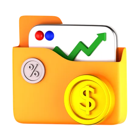 Mutual Fund Folder  3D Icon