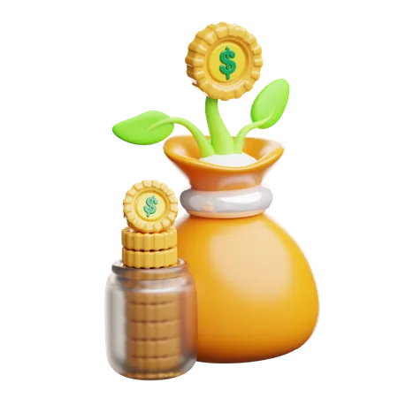 뮤추얼 펀드  3D Icon