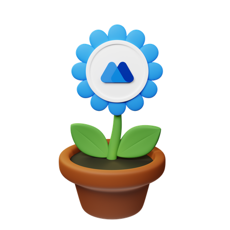 Mx Crypto Plant Pot  3D Icon