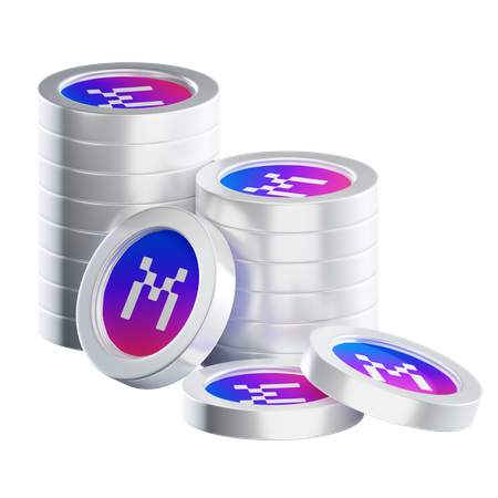 Mxc Coin Stacks  3D Icon