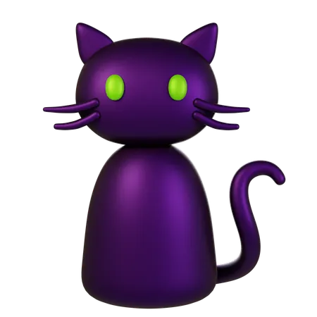 Mysterious Cat  3D Icon