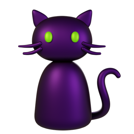 Mysterious Cat  3D Icon