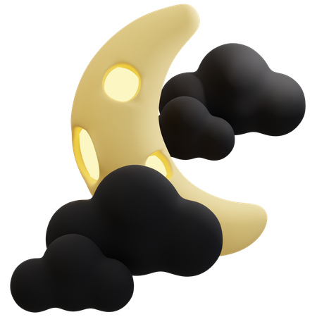 Mysterious Halloween Night Sky  3D Icon