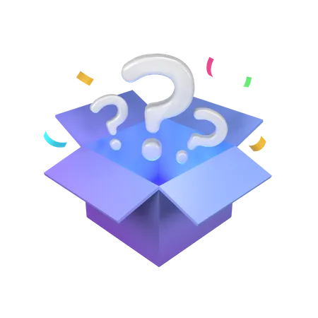 Mystery Box  3D Icon