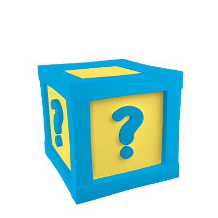 Mystery Box  3D Illustration