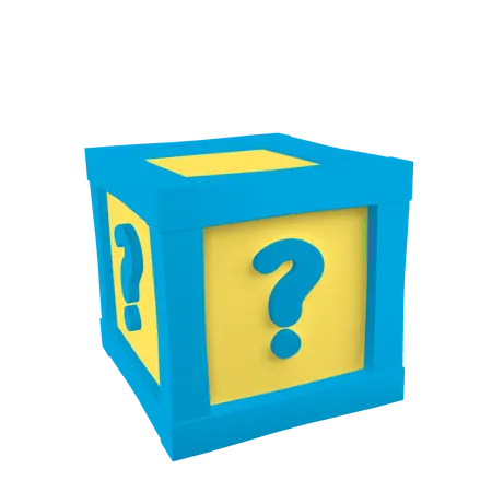 Mystery Box  3D Illustration