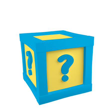 Mystery Box 3D Illustration
