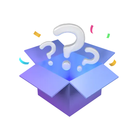 Mystery Box 3D Icon