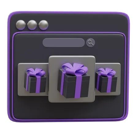 Verlosung einer Mystery-Box  3D Icon