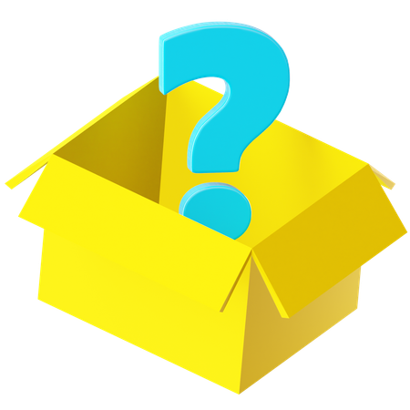 Mystery Box Question  3D Icon