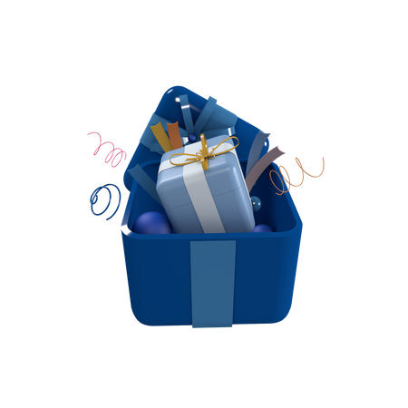 Mystery box with premium gift  3D Icon