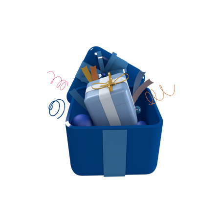 Mystery box with premium gift 3D Icon
