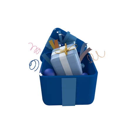 Mystery box with premium gift 3D Icon