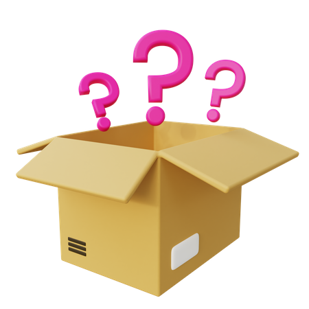 Mystery Package Box  3D Icon