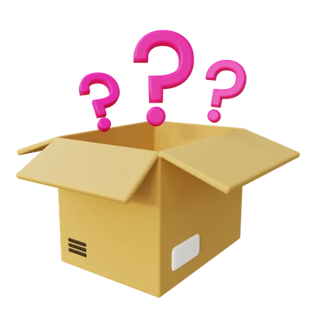 Mystery Package Box  3D Icon