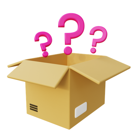 Mystery Package Box  3D Icon