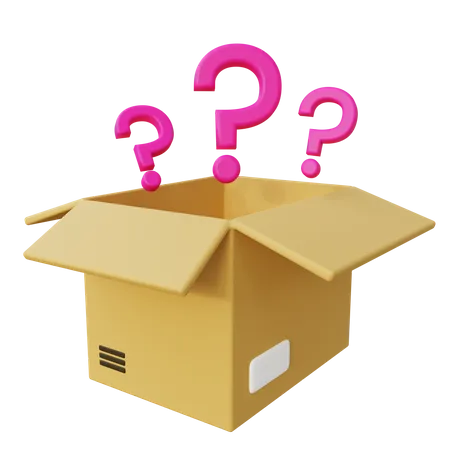 Mystery Package Box 3D Icon