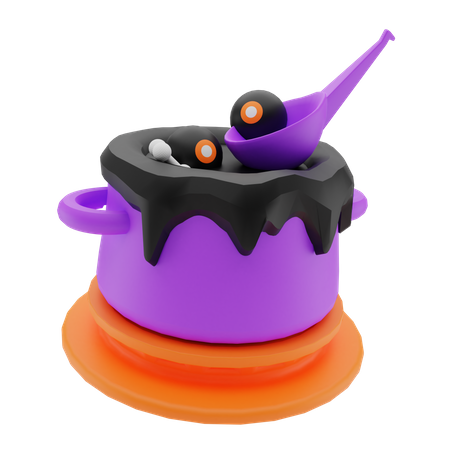 Mystery Soup  3D Illustration