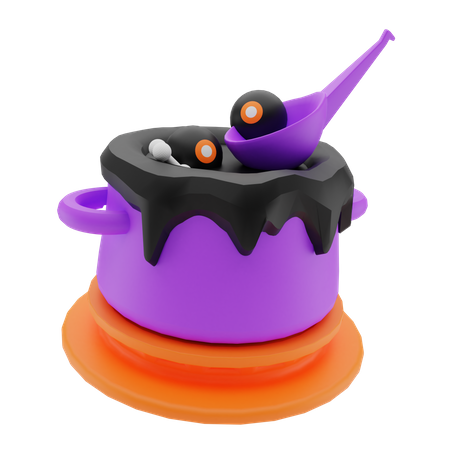 Mysteriöse Suppe  3D Illustration