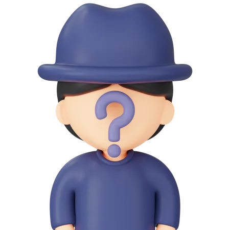 Mystery User Query  3D Icon