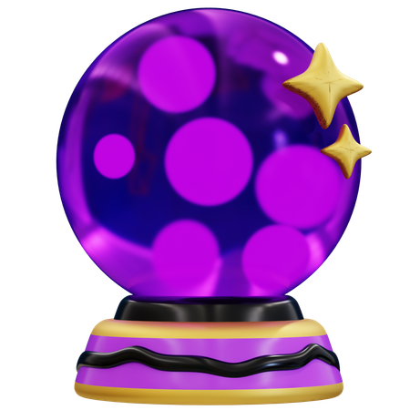 Mystical Halloween Magic Crystal Ball  3D Icon