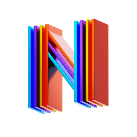 N  3D Icon