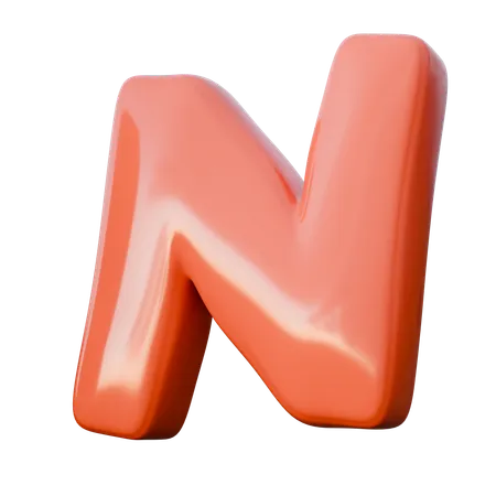 N  3D Icon