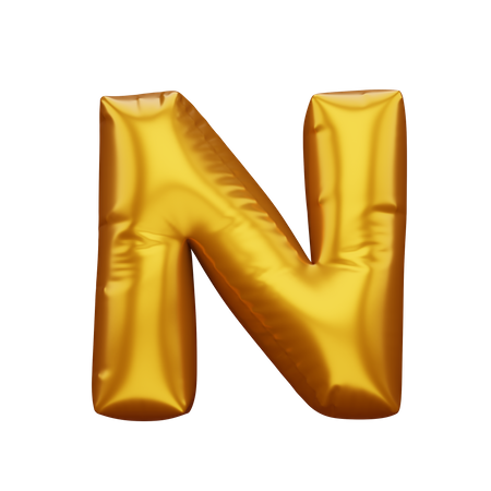 N  3D Icon