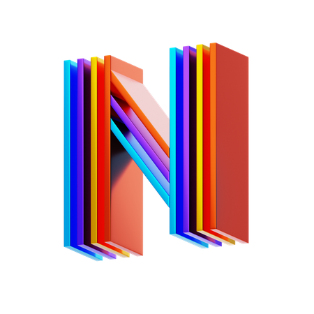 N  3D Icon