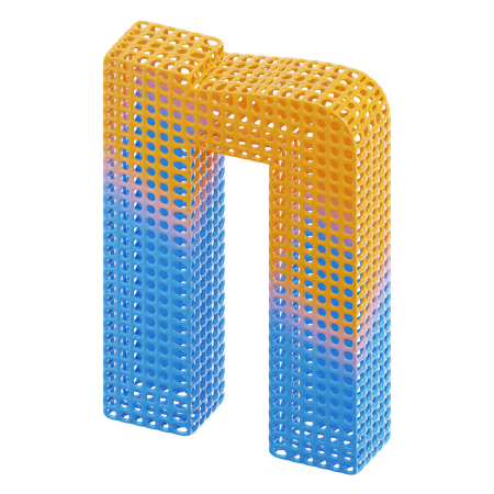 N  3D Icon