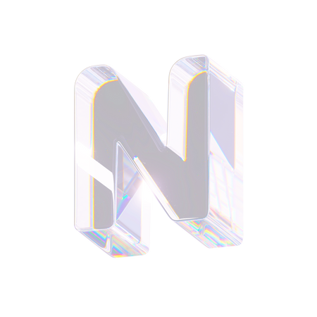 N  3D Icon