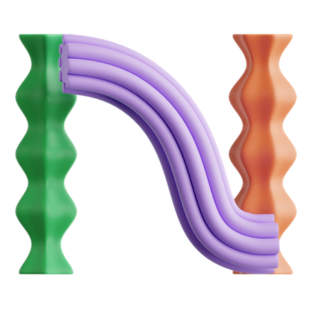N  3D Icon