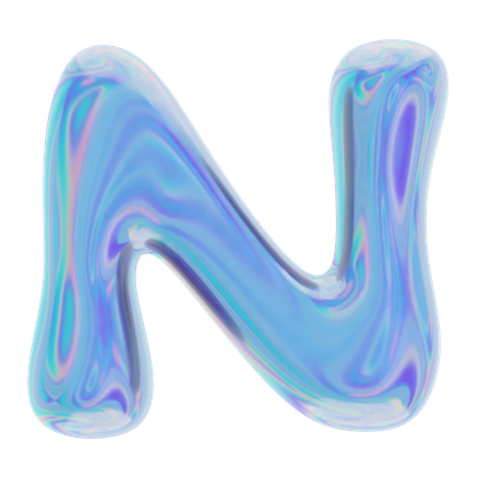 N Abstract Shape  3D Icon