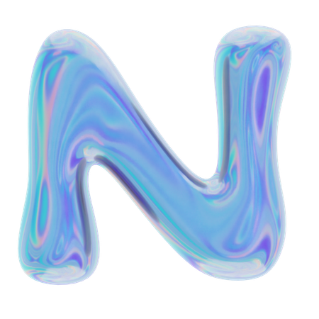N Abstract Shape  3D Icon