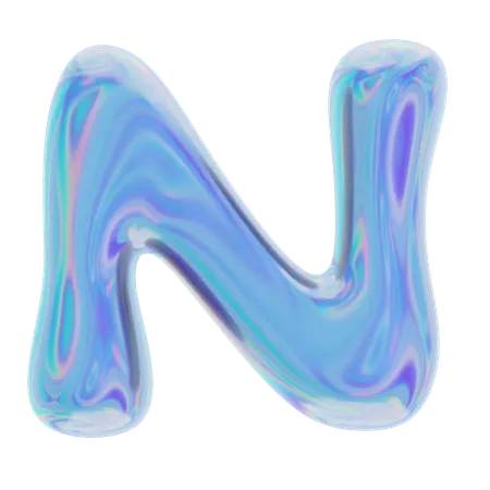 N Abstract Shape  3D Icon