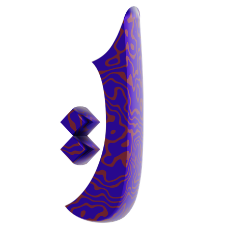 N Alphabet  3D Icon