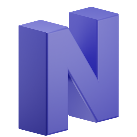 N-Alphabet  3D Icon