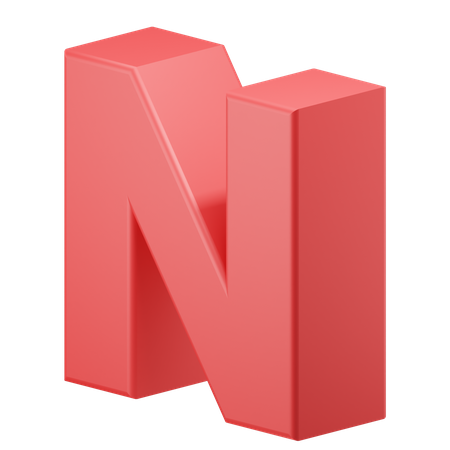 N-Alphabet  3D Icon